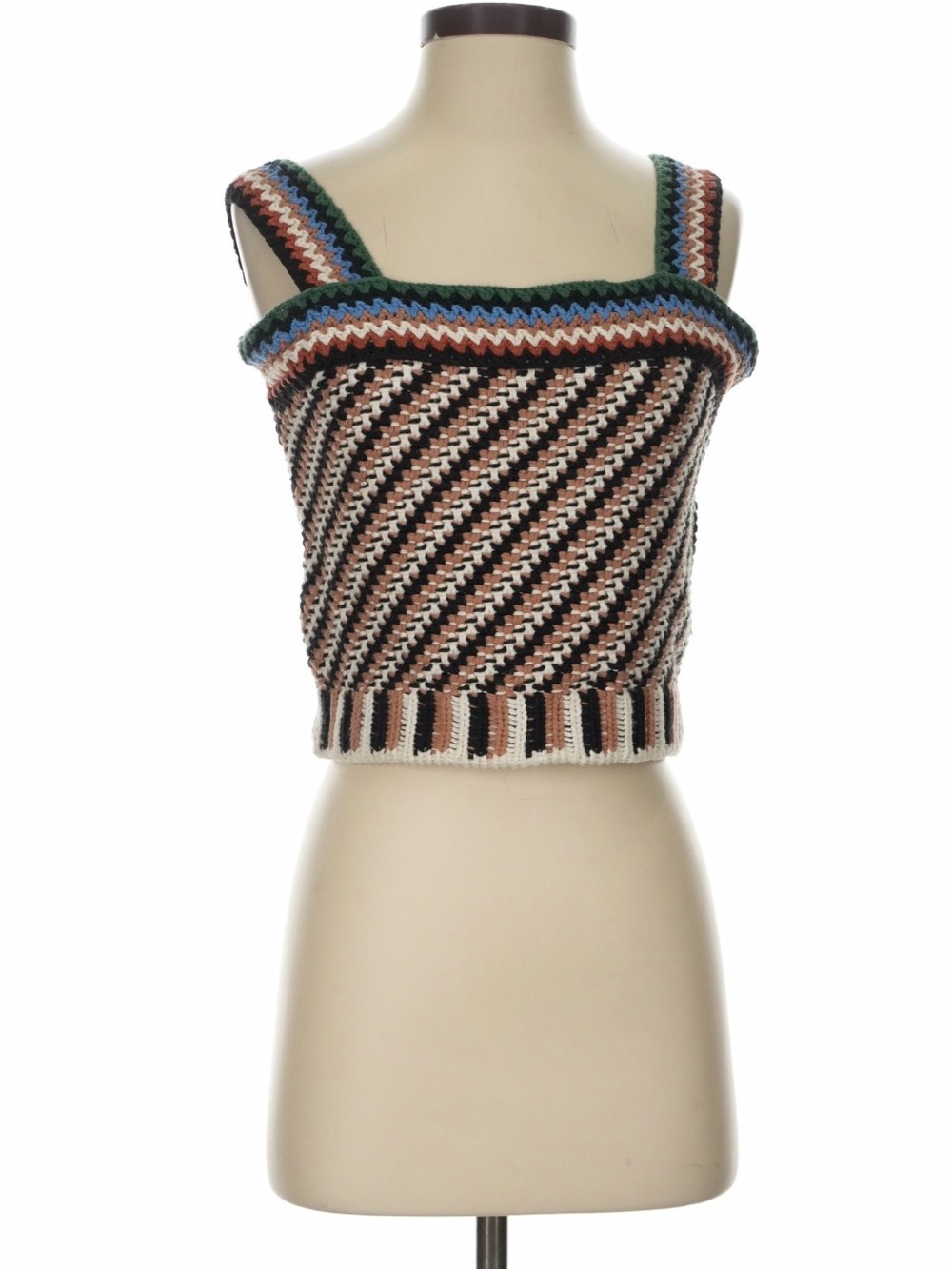 Veronica Beard crochet tank